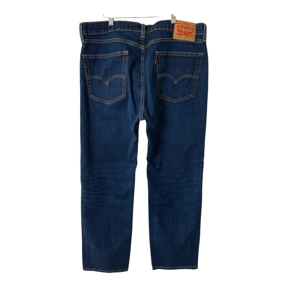 Levi’s 505 Men's Dark Blue Jeans Sz 36/29 - Picture 3 of 7